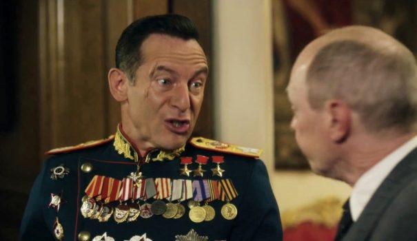 (L–R) Jason Isaacs as Field Marshal Zhukov and Steve Buscemi as Nikita Khrushchev in “The Death of Stalin,” which screened at the Sundance Film Festival.” (IFC FILMS)