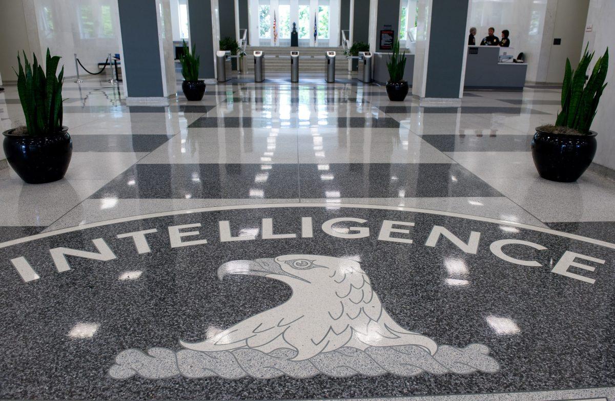 A file photo of lobby of Central Intelligence Agency Headquarters in Langley, Virginia.  (Saul Loeb/AFP/Getty Images)