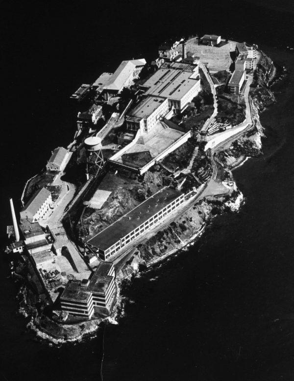 Alcatraz island prison, circa 1970. (Hulton Archive/Getty Images)