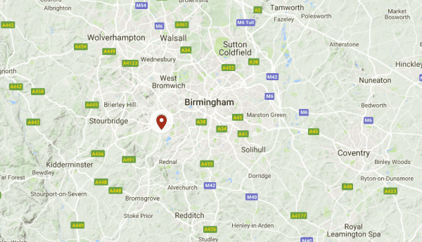 The stabbing was in Woodgate Gardens, Birmngham. (Screenshot via Google Maps)