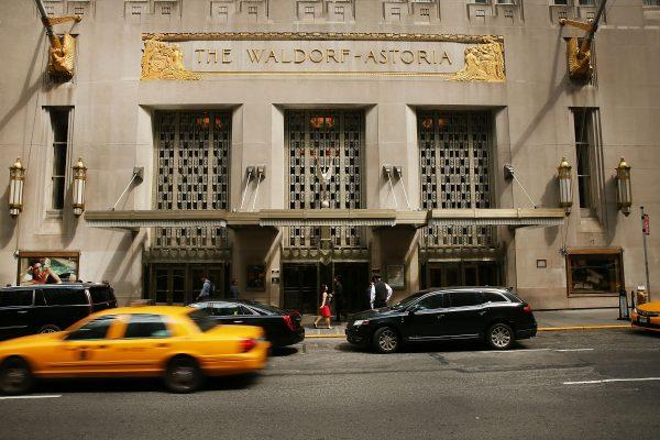 New York's landmark Waldorf Astoria Hotel, pictured on June 27, 2016. (Spencer Platt/Getty Images)