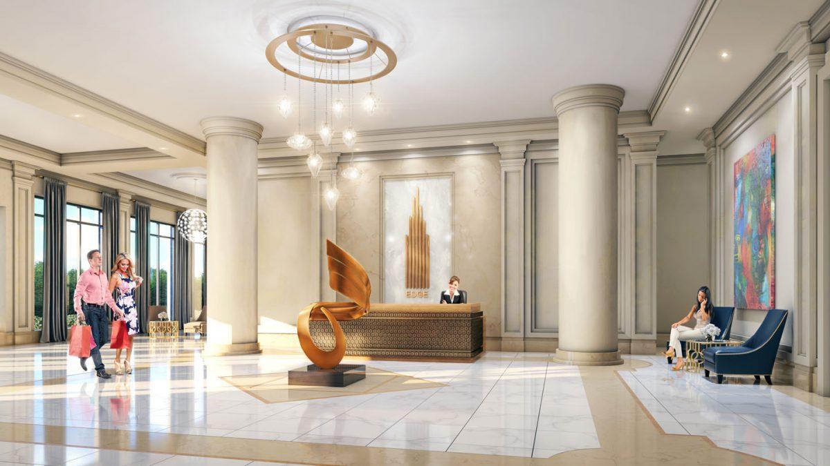 A rendering of the Edge Towers condo in Mississauga (Courtesy of Solmar Development Corporation)