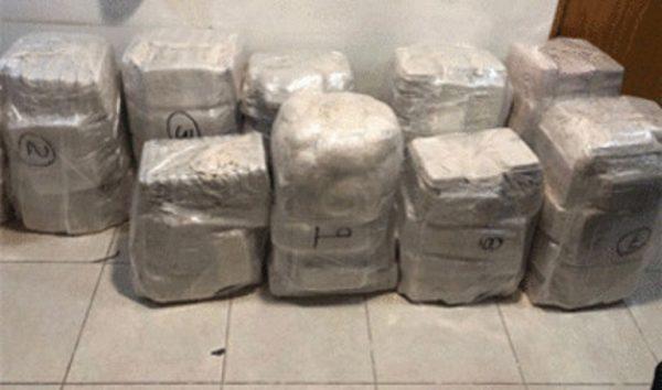 Over half a ton of illegal drugs discovered by police in Ensenada, Baja California, Mexico. (Policía Federal de México)