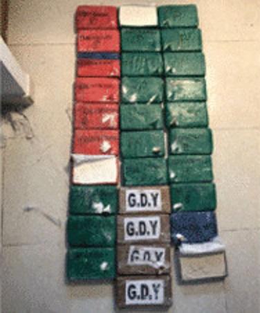 Over half a ton of illegal drugs discovered by police in Ensenada, Baja California, Mexico. (Policía Federal de México)