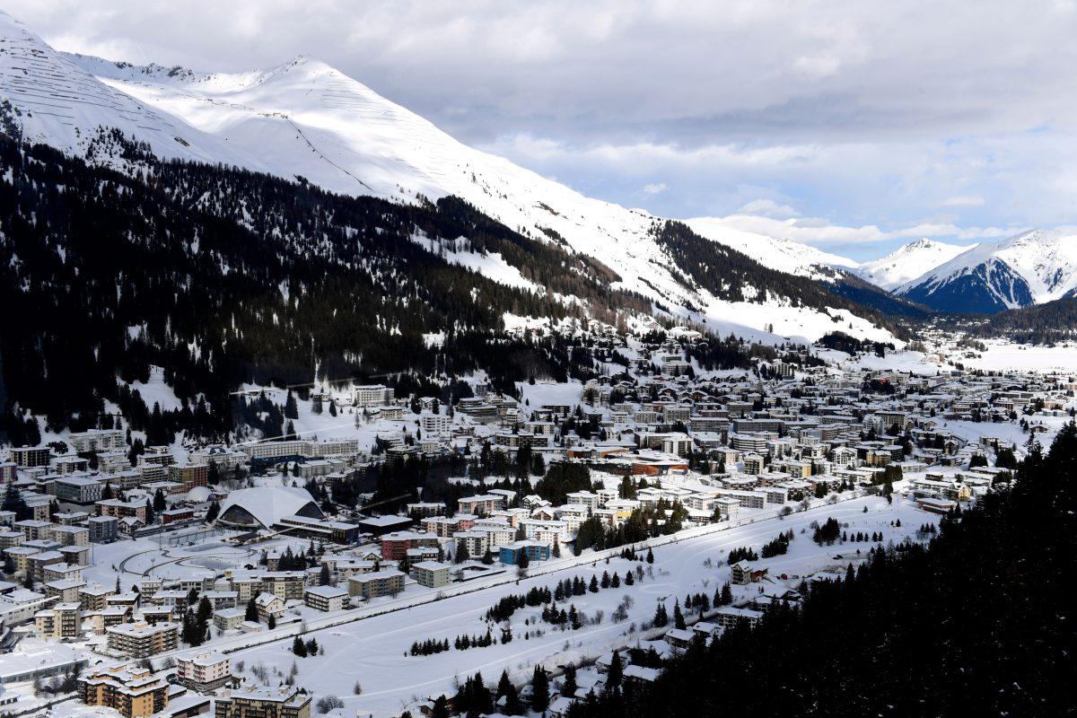 The Davos ski resort during the WEF in Davos, on Jan. 26, 2018. (MIGUEL MEDINA/AFP/Getty Images)