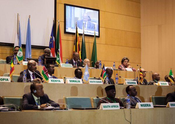 African heads of state meeting at the headquarters of the African Union on Dec. 21, 2017. (Solan Kolli/AFP/Getty Images)