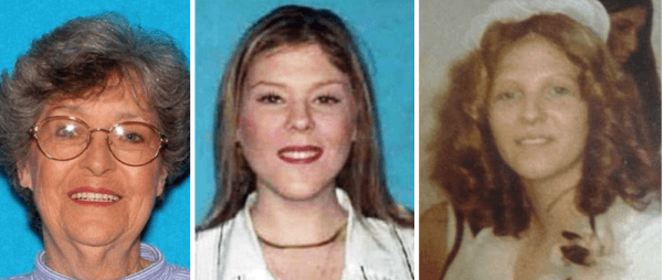 Gibson's victims (L-R): Christine Whitis, Stephanie Kirk, and Karen Hodella. (Police handout photos)