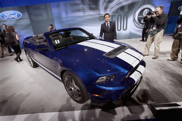 Ford Mustang GT500 Shelby convertible at McCormick Place on Feb. 8, 2012, in Chicago, Ill. (Scott Olson/Getty Images)