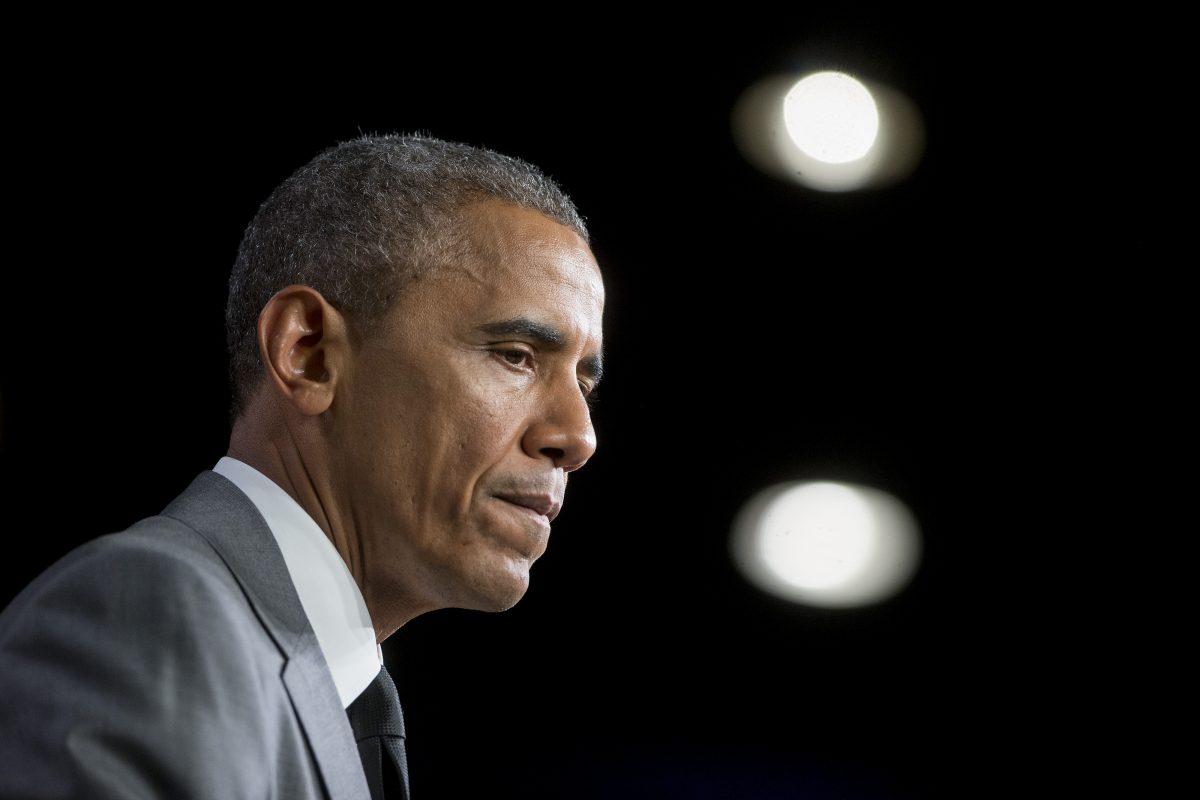 Then-President Barack Obama in Washington on July 31, 2014. (Andrew Harrer-Pool/Getty Images)