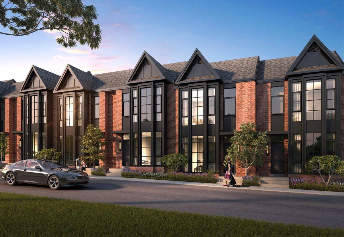 Rendering of the King George School town homes. (Courtesy of The Rose Corporation)