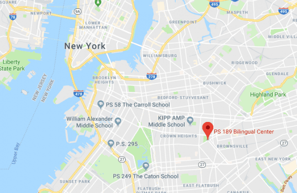 PS 189 Bilingual Center in Brooklyn, New York. (Screenshot via Google Maps)