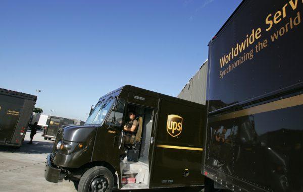 A delivery truck drive for United Parcel. (ROBERTO SCHMIDT/AFP/Getty Images)
