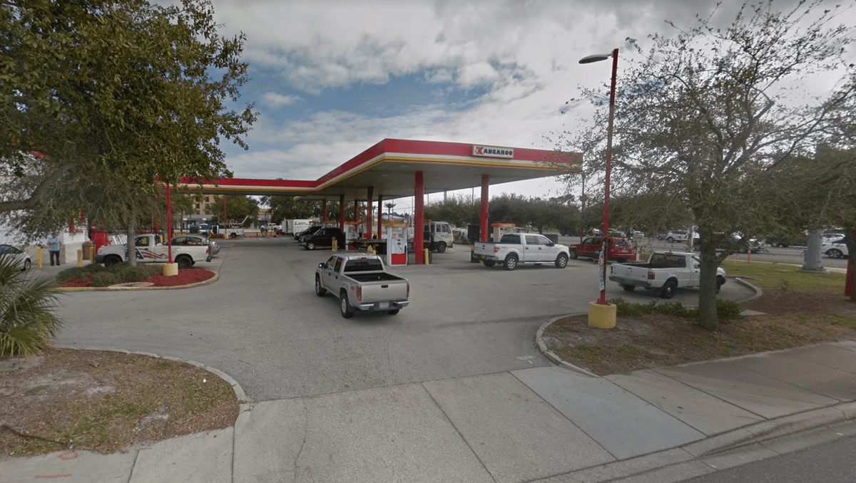 The Kangaroo gas station on Beach Boulevard, Jacksonville, Florida (Screenshot/Google Maps)