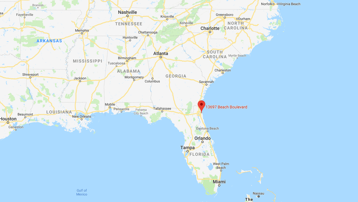 Beach Boulevard, Jacksonville, Florida (Screenshot/GoogleMaaps)