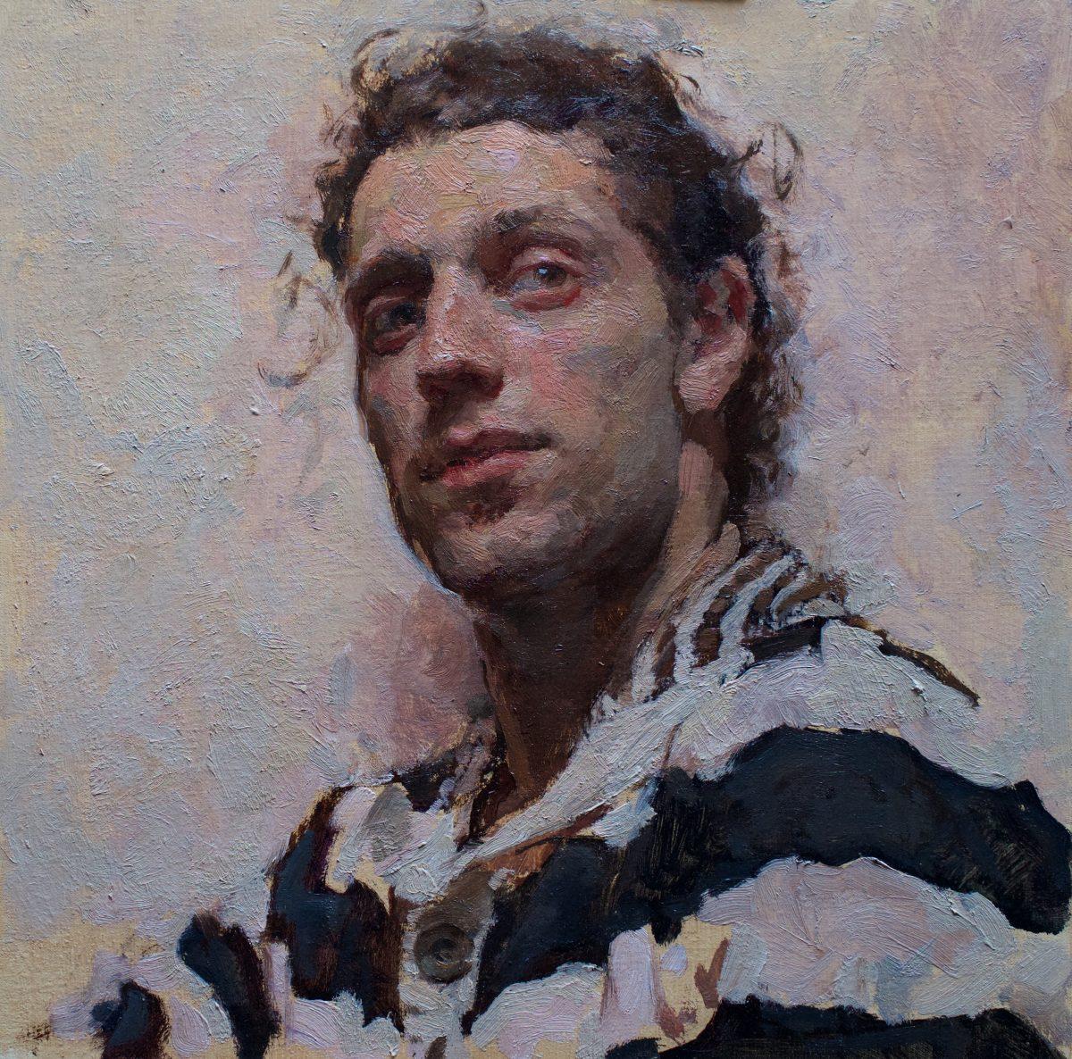 "Portrait of a Young Man" by Travis Schlaht. (The Florence Academy of Art–U.S.)