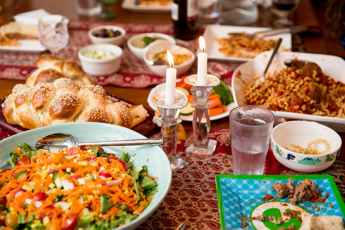 A Friday Tradition: Italian and Jewish Influences Make for an Eclectic Shabbat Dinner