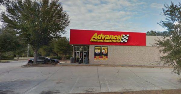 The car was found abandoned in an auto parts shop parking lot. (Google Maps)