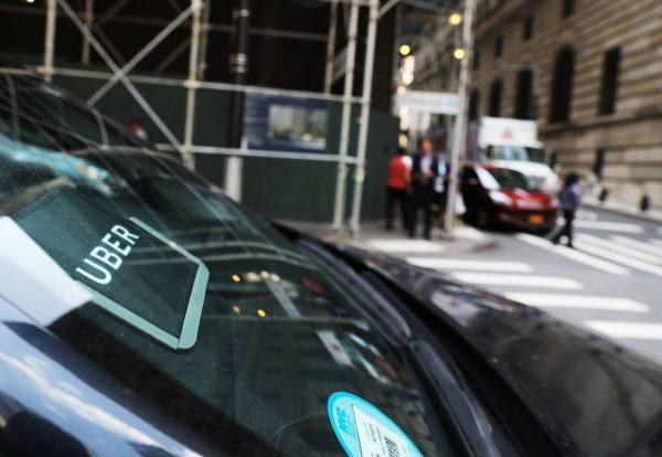 An Uber car in Manhattan, New York City, on June 14, 2017. (Spencer Platt/Getty Images)