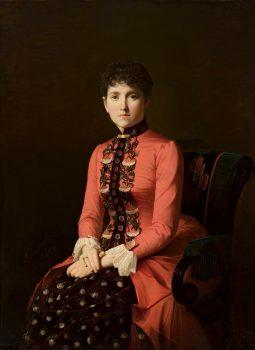 Portrait of a young lady (so-called Anna Karenina), 1885, by Aleksei Mikhailovich Kolesov. National Museum in Warsaw. (Public Domain)
