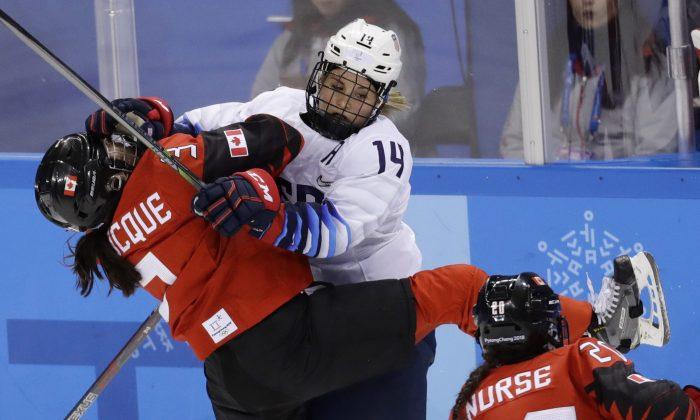 Gold Medal Battle Royal Awaits U.S., Canadian Women in Hockey