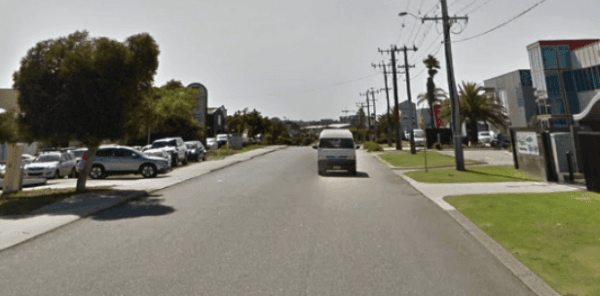 The location in Perth where the carjacking, now believed by the police to be an insurance-fraud motivated confabulation, took place. (Google Maps)