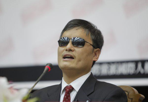 Chinese lawyer and human rights activist Chen Guangcheng is pictured visiting the Legislative Yuan in Taipei, Taiwan on June 25, 2013. (Ashley Pon/Getty Images)