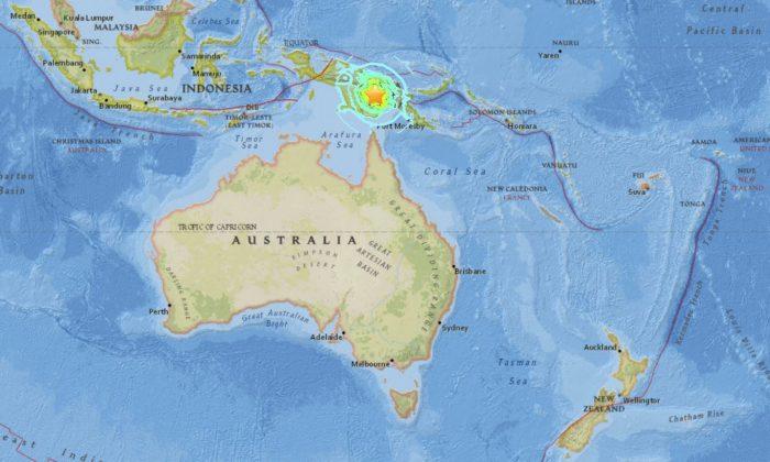 Magnitude 5.8 Earthquake Strikes Near Southern Coast of Papua, Indonesia