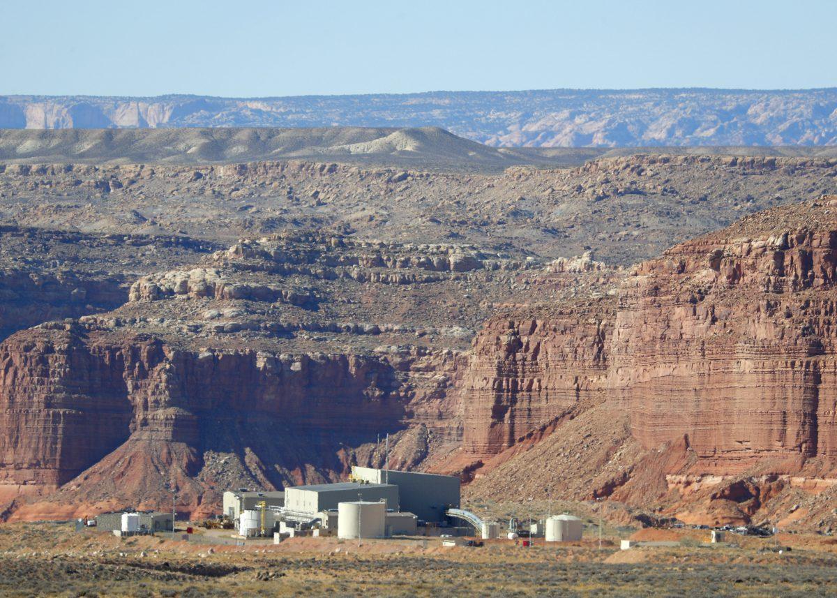 Anfield Resources Inc.’s Shootaring Canyon uranium mill near Hanksville, Utah, on Oct. 27, 2017. Anfield is in partnership with the Russian-owned company Uranium One. (George Frey/Getty Images)