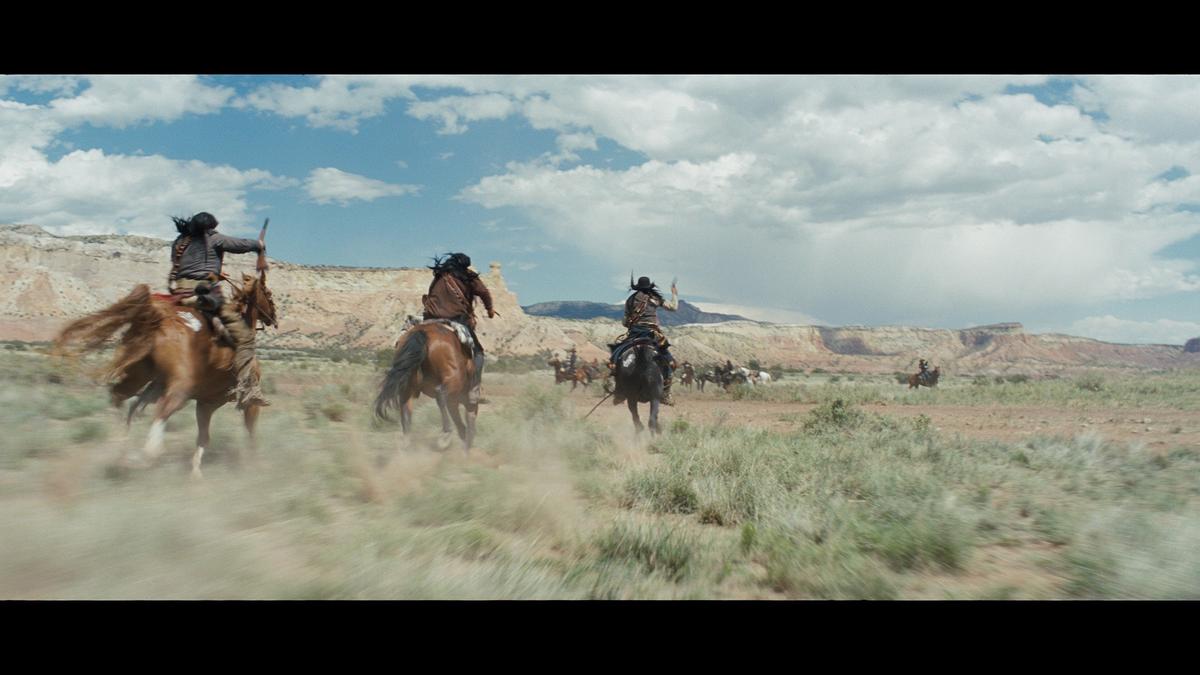 Comanche braves on the war path, in “Hostiles.” (Lorey Sebastian/Yellow Hawk, Inc/Grisbi Productions, Le Waypoint Entertainment)