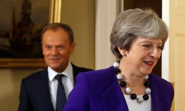 As May Readies Trade Speech, Tusk Sees Difficulties