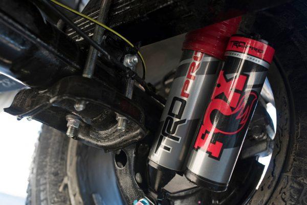 TRD Pro-exclusive Fox Internal Bypass shock. (Courtesy of Toyota)