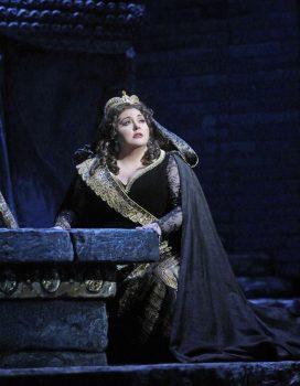 Angela Meade in the title role of Gioachino Rossini's "Semiramide."<br/>(Ken Howard/The Metropolitan Opera)