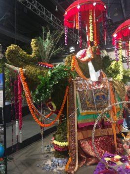 India-inspired floral elephant. (Isabelle Kellogg)
