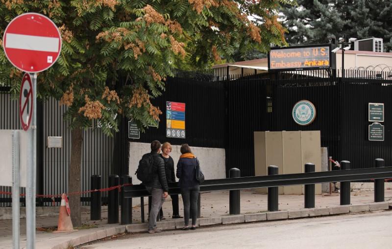 US Embassy in Ankara Says Will Be Closed on Monday Due to Security Threat