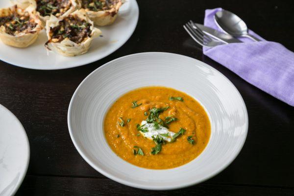 Maria Benardis' healing carrot soup is her take on a recipe created by Hippocrates, meant to be fed to anyone feeling unwell. (Benjamin Chasteen/The Epoch Times)