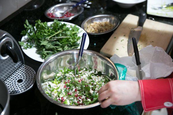 Benardis lets intuition and taste guide her cooking, never set measurements. (Benjamin Chasteen/The Epoch Times)