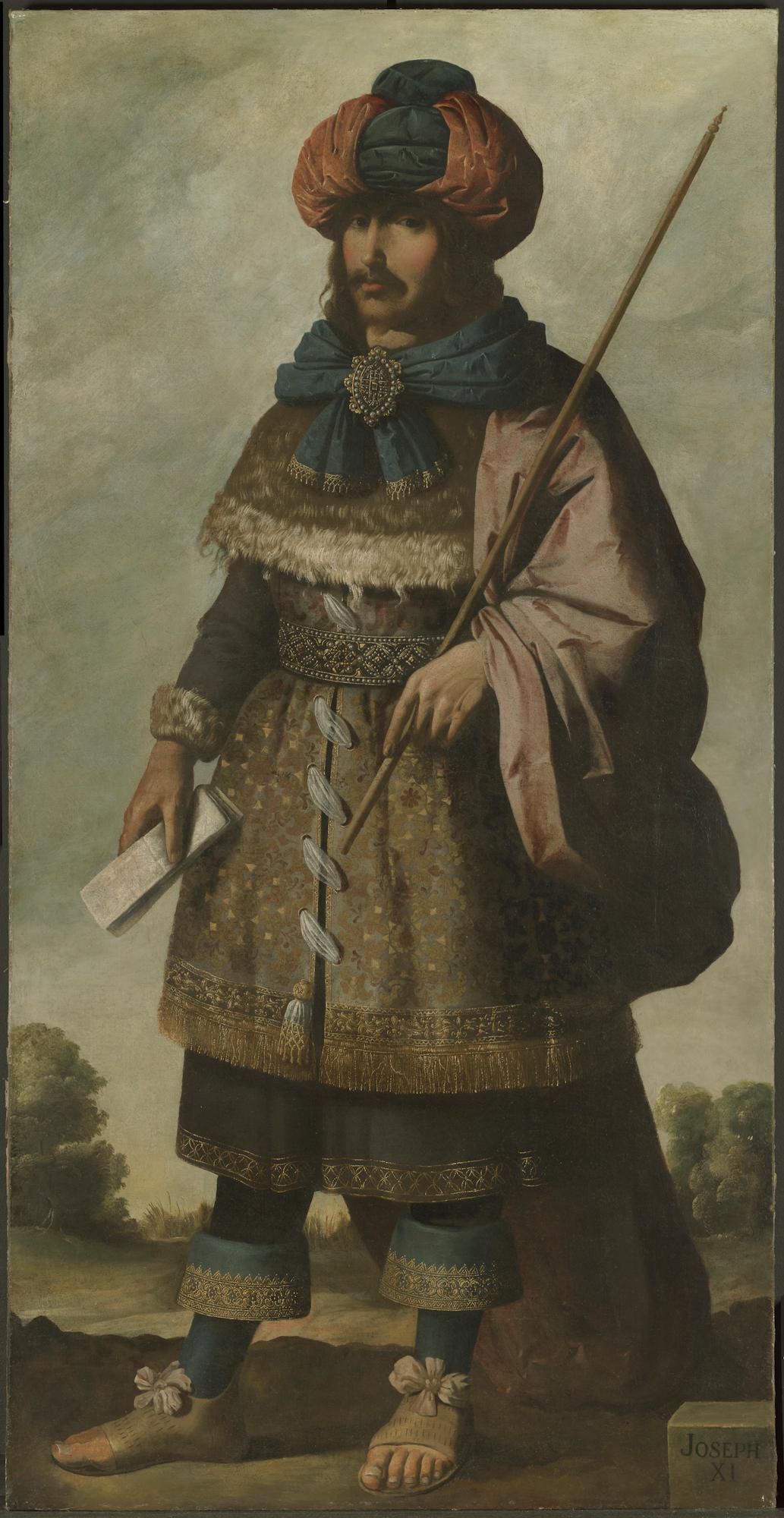 "Joseph," circa 1640–1645, by Francisco de Zurbarán (1598–1664). Oil on canvas, 79 1/4 inches by 40 3/4 inches. (The Auckland Project/Zurbarán Trust/Robert LaPrelle)
