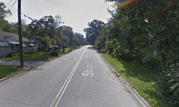 The 3000 block of Sharon Drive, Macon, where shell casings were found following a shooting on March 6, 2018. (Screenshot via Google Maps)