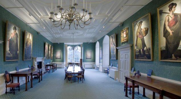 "Zurbarán's paintings and other works on display in the Long Dining Room at Auckland Castle. The Auckland Project/Zurbarán Trust (Colin Davison)