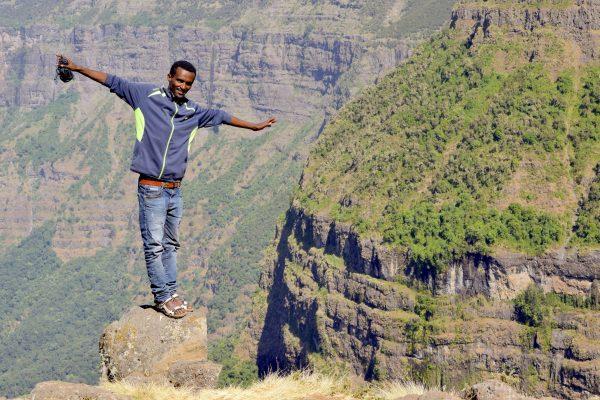 Simien Mountains National Park, with its precipitous cliffs and deep river valleys, is home to Ethiopia's highest peak, Ras Dejen, which rises 14,872 feet. (Giannella M. Garrett)