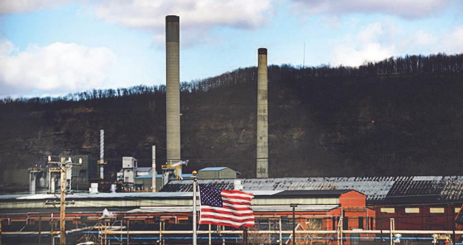 The United States Steel Corp. plant in the town of Clairton, Penn., on March 2. (SPENCER PLATT/GETTY IMAGES)