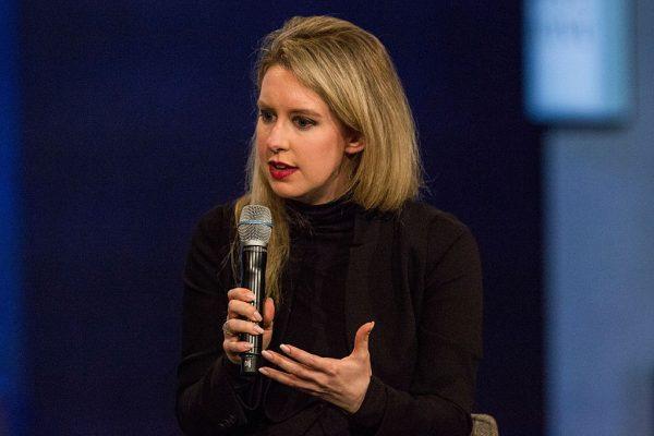 Elizabeth Holmes, founder and CEO of Theranos, speaks at the Clinton Global Initiative's closing session in New York City on Sept. 29, 2015. (Andrew Burton/Getty Images)