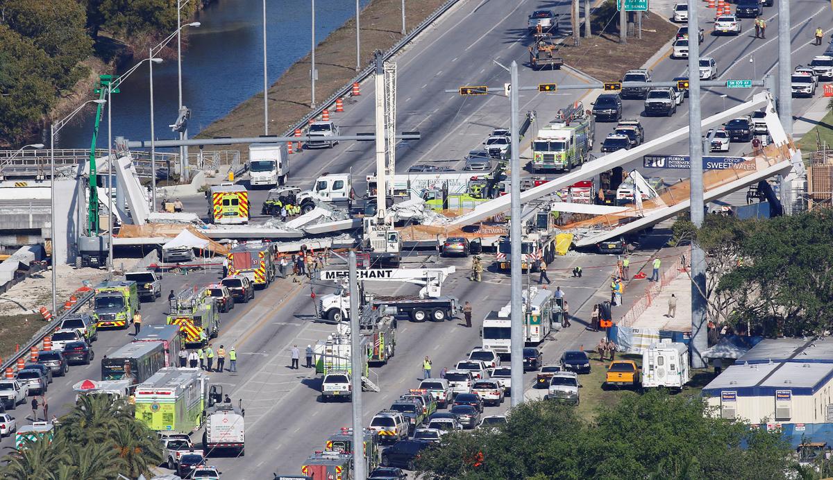 Florida Foot Bridge Collapse Leaves 4 People Dead