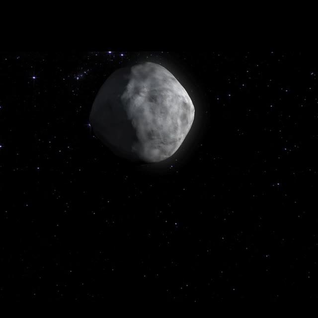 An artist's rendering of the asteroid Bennu (Nasa)