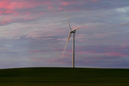 Wind Turbine on the way to Tesla Powerpack Launch Event at Hornsdale Wind Farm on Sept. 29, 2017 in Adelaide, Australia. (Mark Brake/Getty Images)