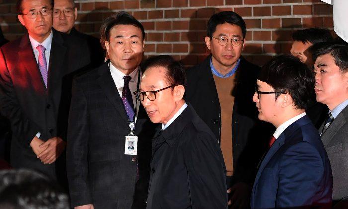 South Korea Ex-President Lee Detained on Graft Charges