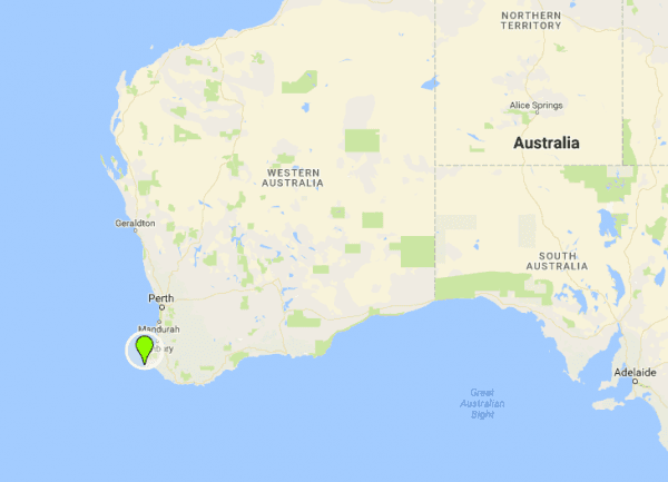 Hamelin Bay in Western Australia. (Screenshot via GoogleMaps)