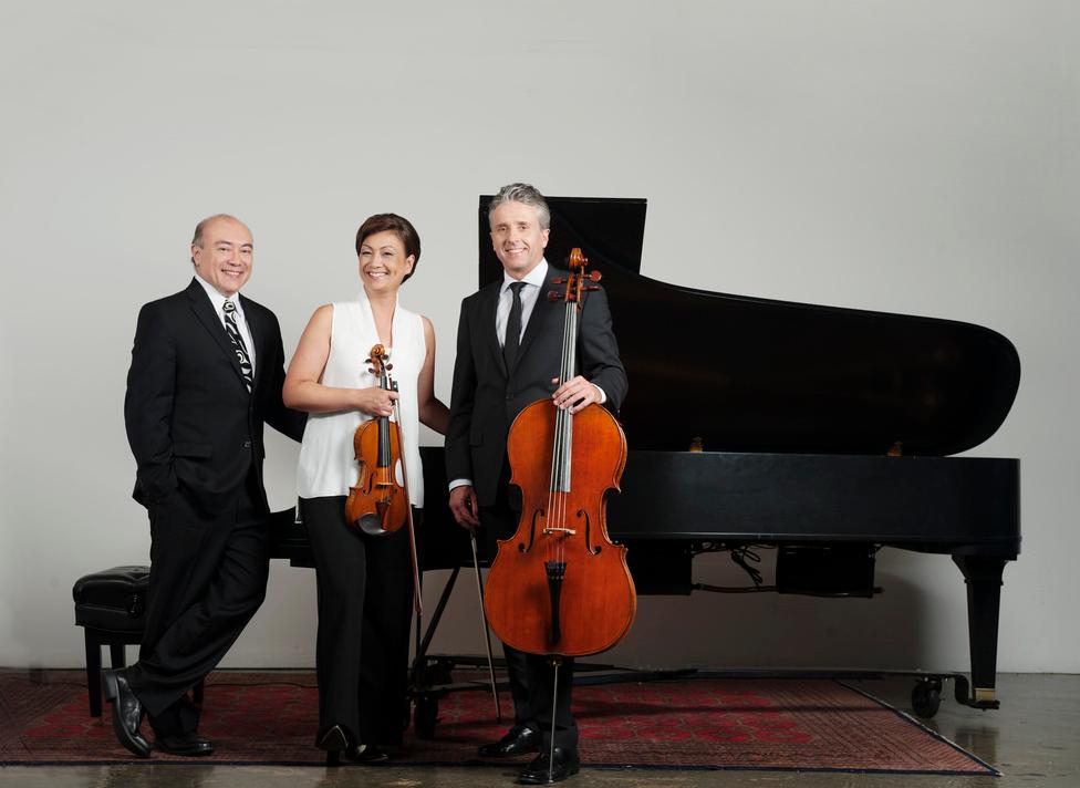 The Gryphon Trio: (L–R) James Parker (piano), Annalee Patipatanakoon (violin), and Roman Borys (cello). (Bo Huang)