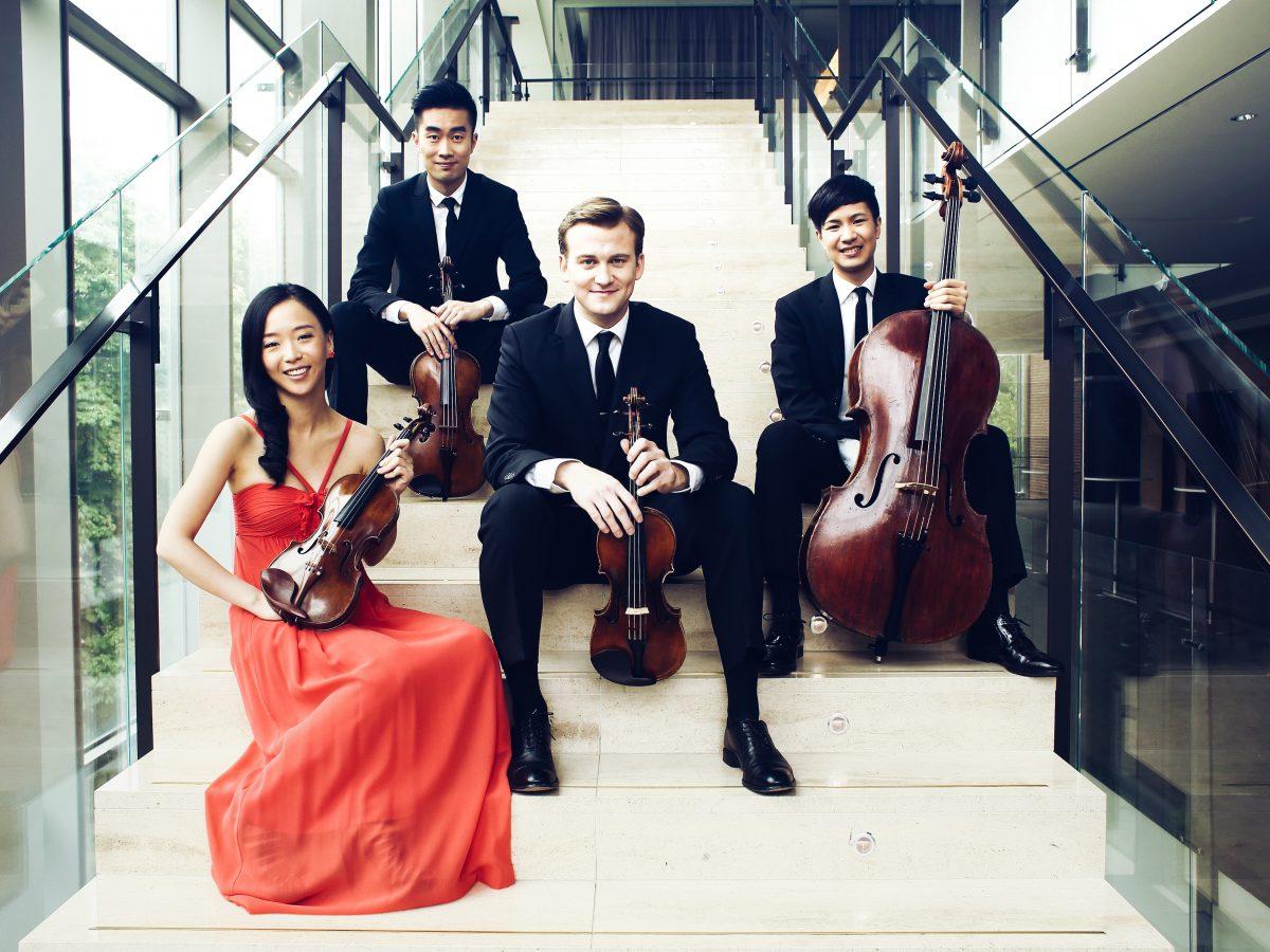 The Rolston String Quartet: (L–R) Luri Lee (violin), Hezekiah Leung (viola), Jeffrey Dyrda (violin), and Jonathan Lo (cello). (Tianxiao Zhang)