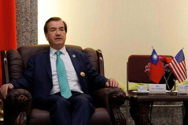 U.S. House Foreign Affairs Committee Chairman Ed Royce, at a meeting with Su Chia-chyuan, president of Taiwan's legislature, in Taipei, Taiwan, on March 27, 2018. (Tyrone Siu/Reuters)